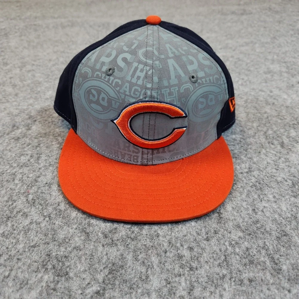 Chicago Bears New Era 9FIFTY Hat Youth Blue Gray‎ Reflective Team Snapback NFL